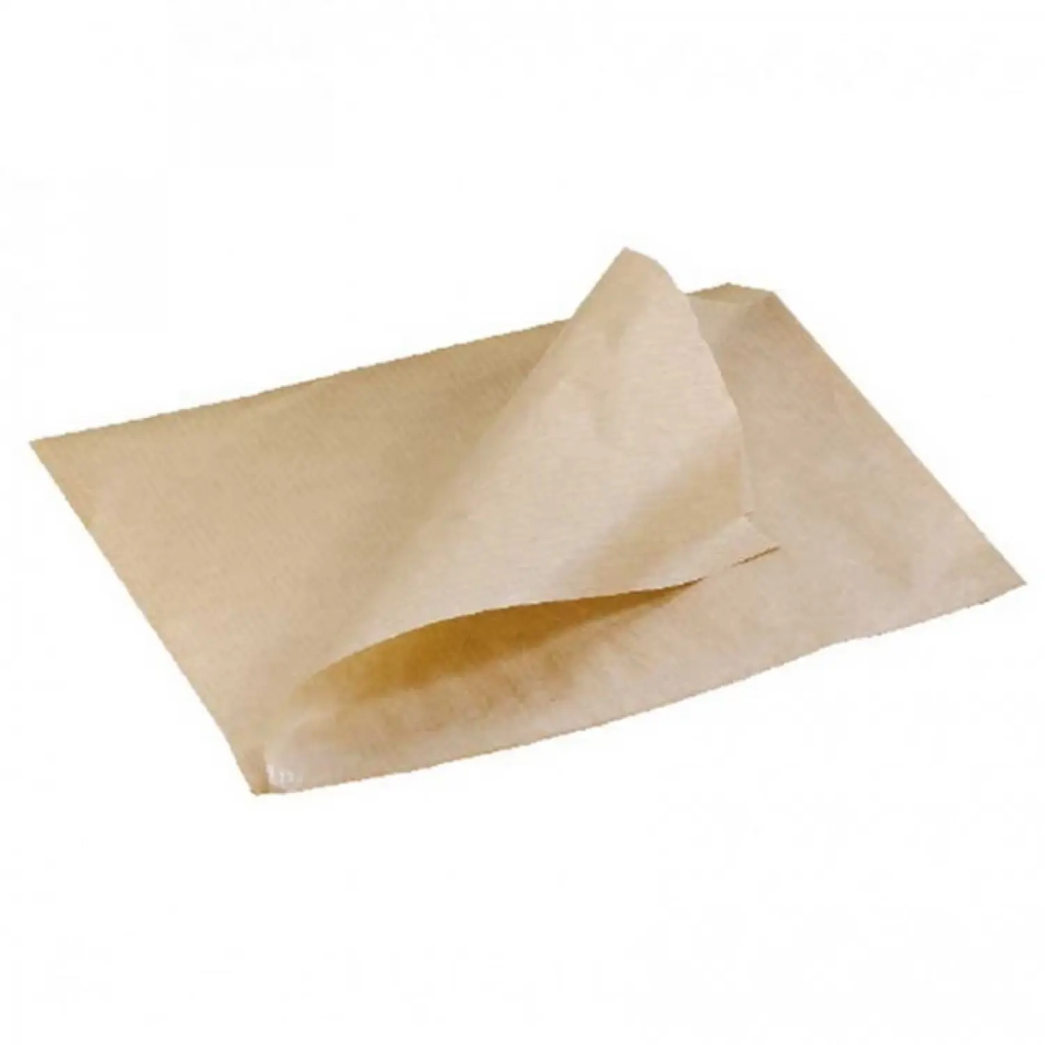 1000 unidades de papel para hambúrgueres kraft anti-gordura (24x24cm) | Ref: PW210PAPOK24