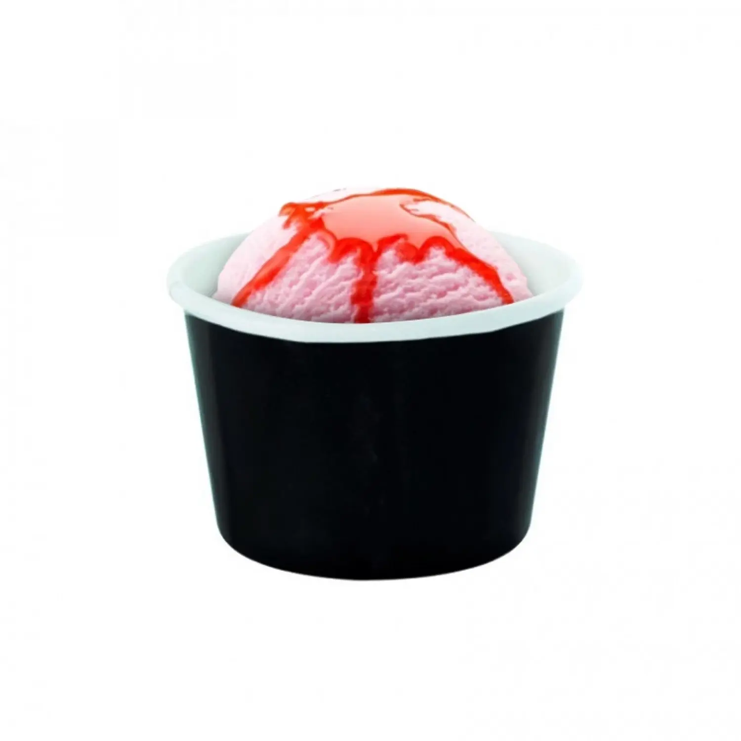 50 Uds. Tarrina de helado cartón negro (60ml) | Ref: PW210POC60N