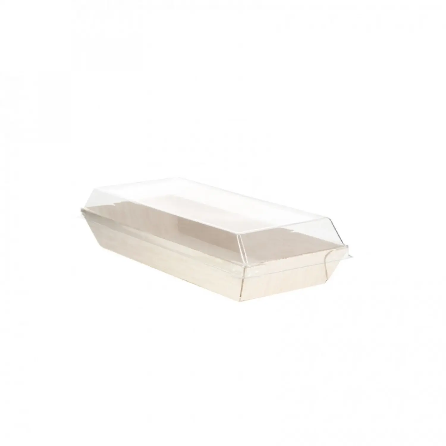 100 unidades. Tampa transparente para bandejas sushi samurai (21,5x8,5x2,6cm) | Ref: PW210SAMLT215