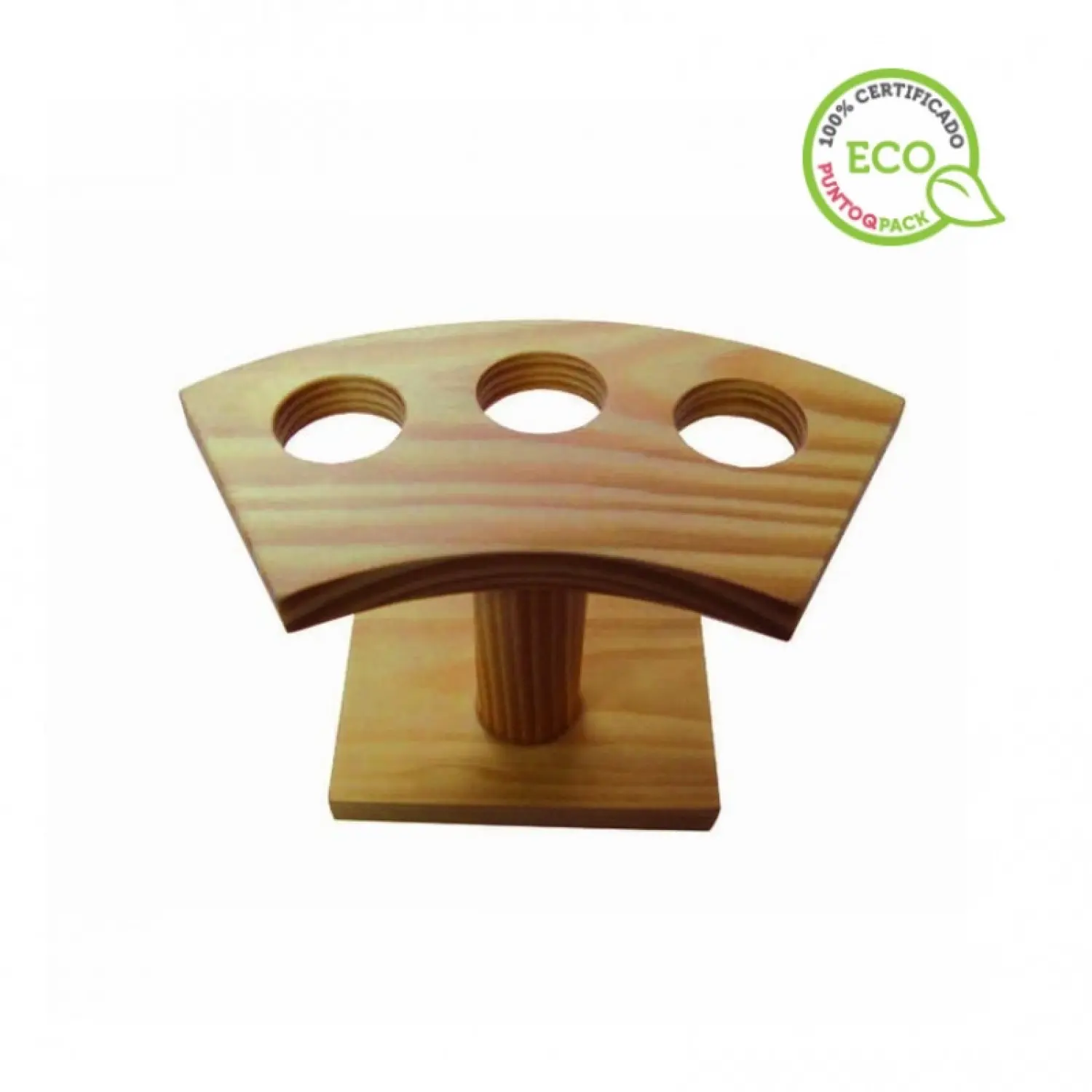 1 Unidade. Suportes para 3 cones de bambu | Ref: PW210SBAM3