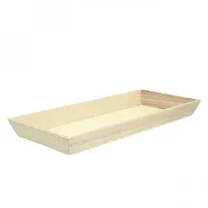 10 unidades. Bandeja de madeira NOA 420x170x40mm | Ref: PW210WOODTRAY15