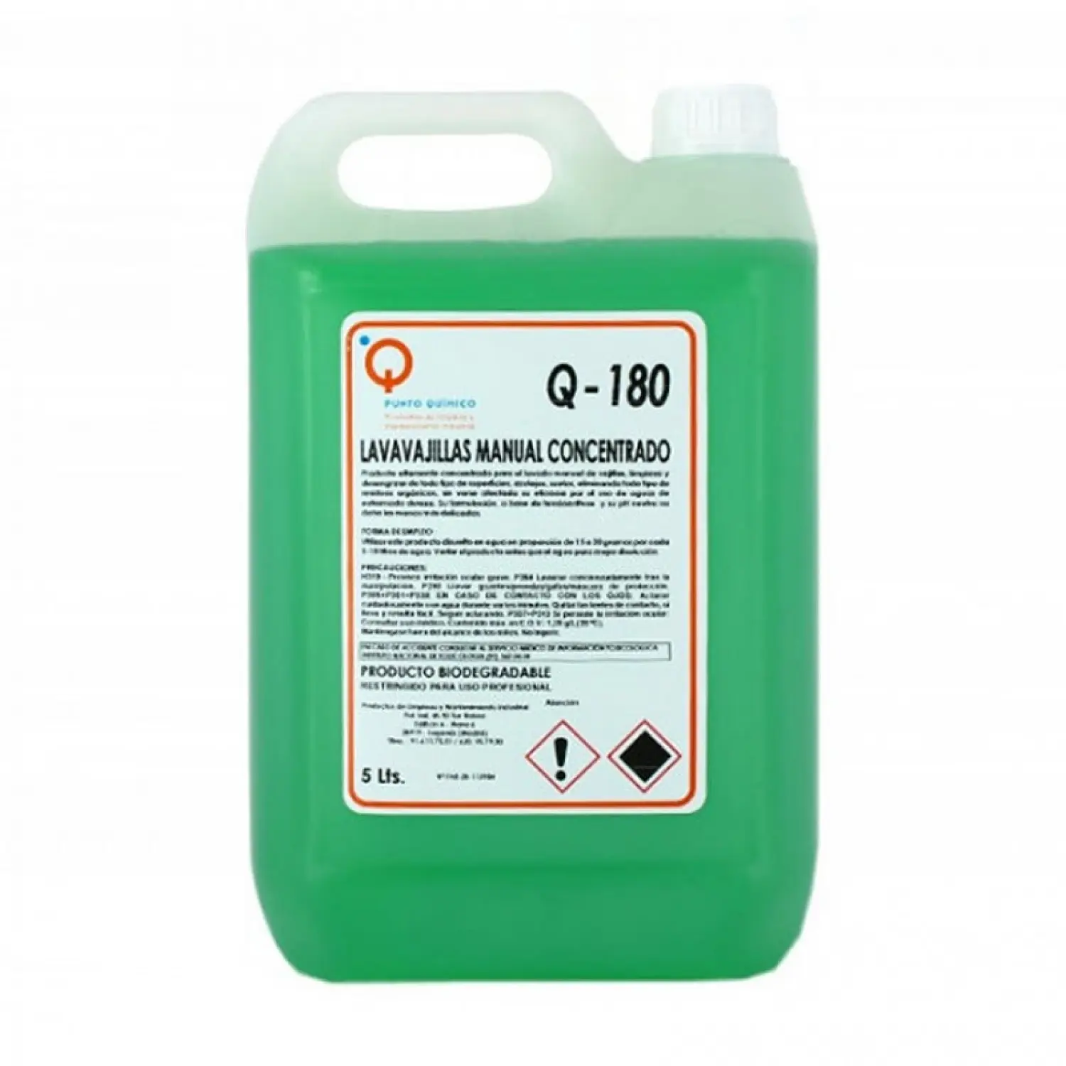 1 Uds. Lavavajillas Manual Concentrado 5 L. | Ref: Q-180