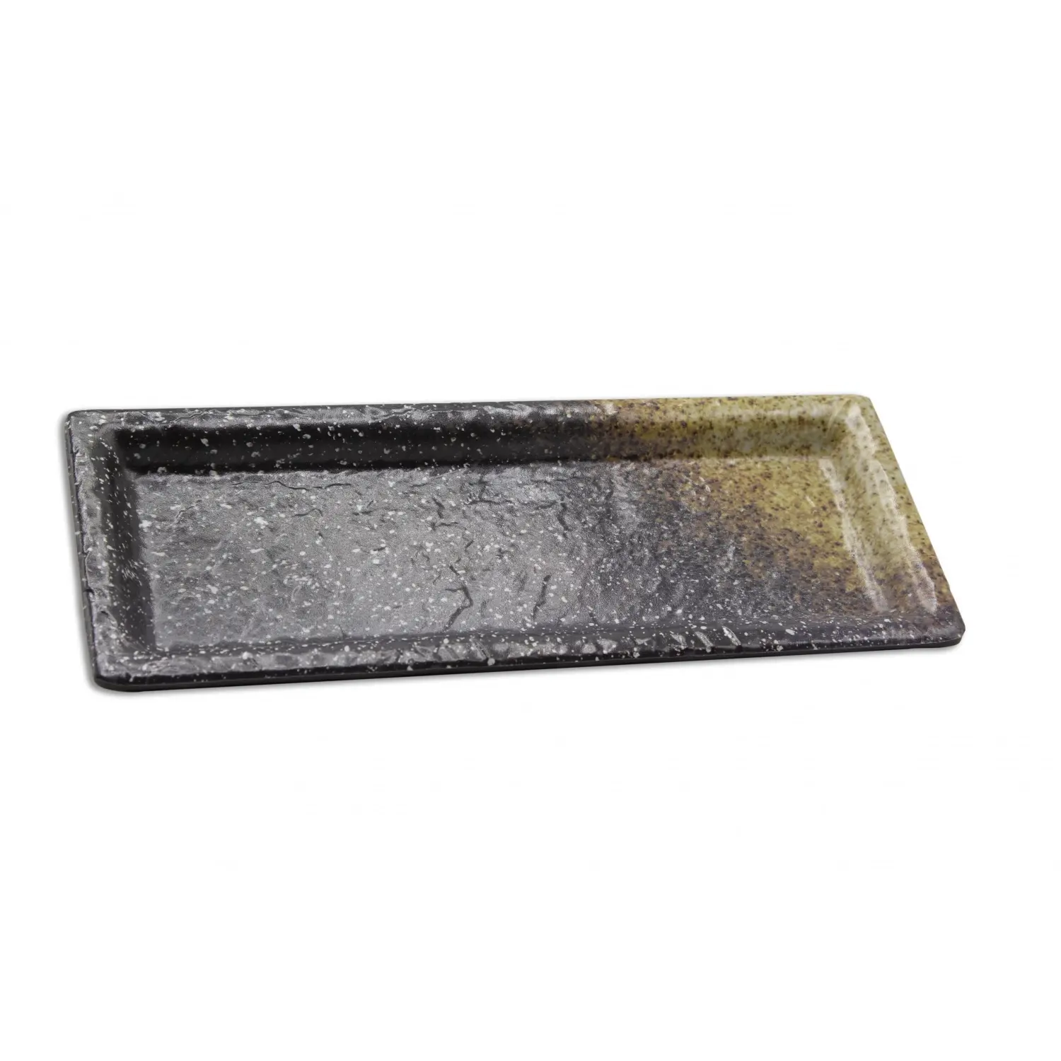 Plato rectangular pequeño 24 x 10 x 2 cm Lava (Pack de 12 unidades)