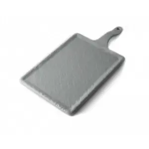 Tabla rectangular pequeña 25 x 18 cm + 12 cm asa Gris espacial (Pack de 6 unidades)