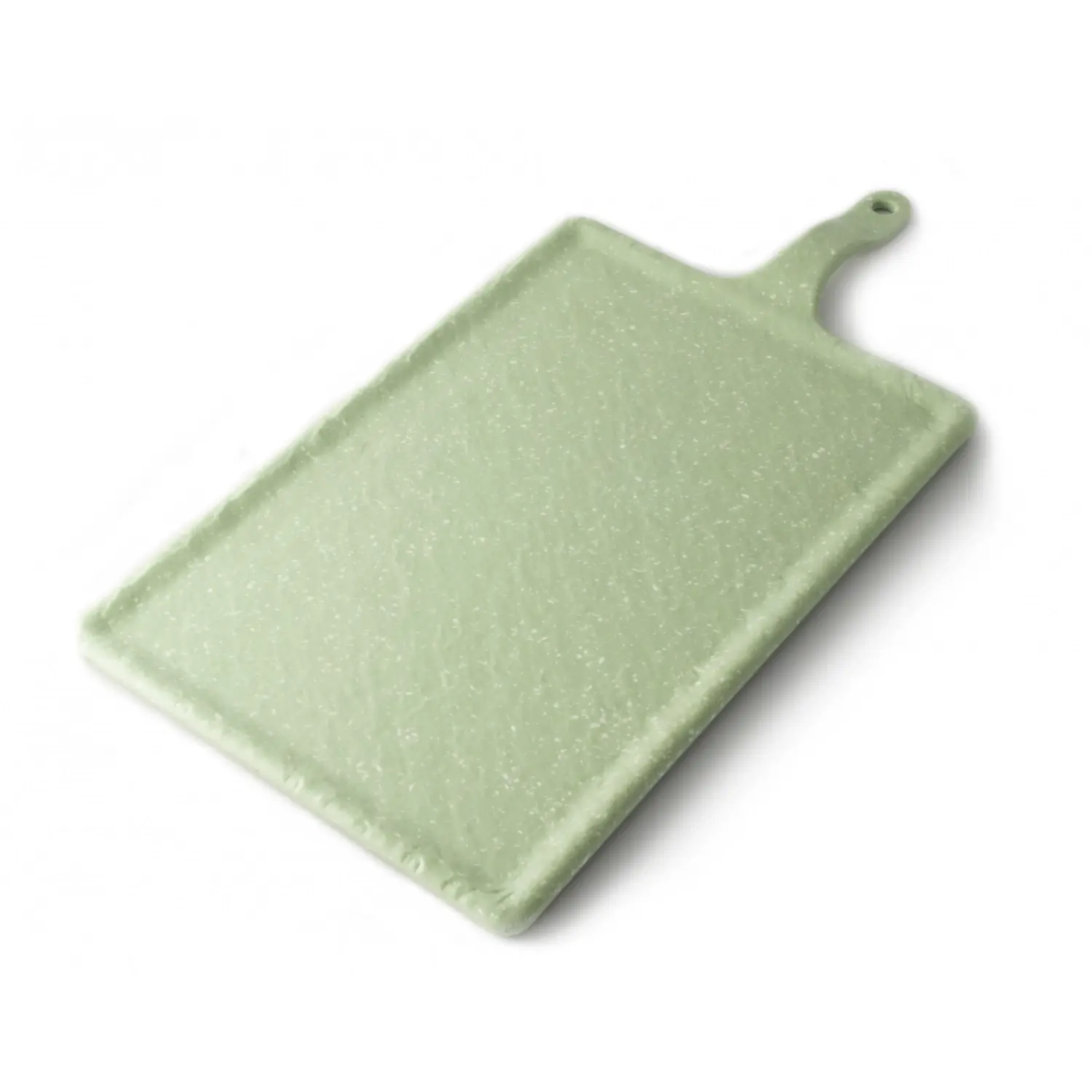 Tabla rectangular grande 33 x 22 cm + 12 cm asa Verde aguacate (Pack de 6 unidades)