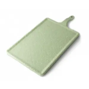 Tabla rectangular grande 33 x 22 cm + 12 cm asa Verde aguacate (Pack de 6 unidades)