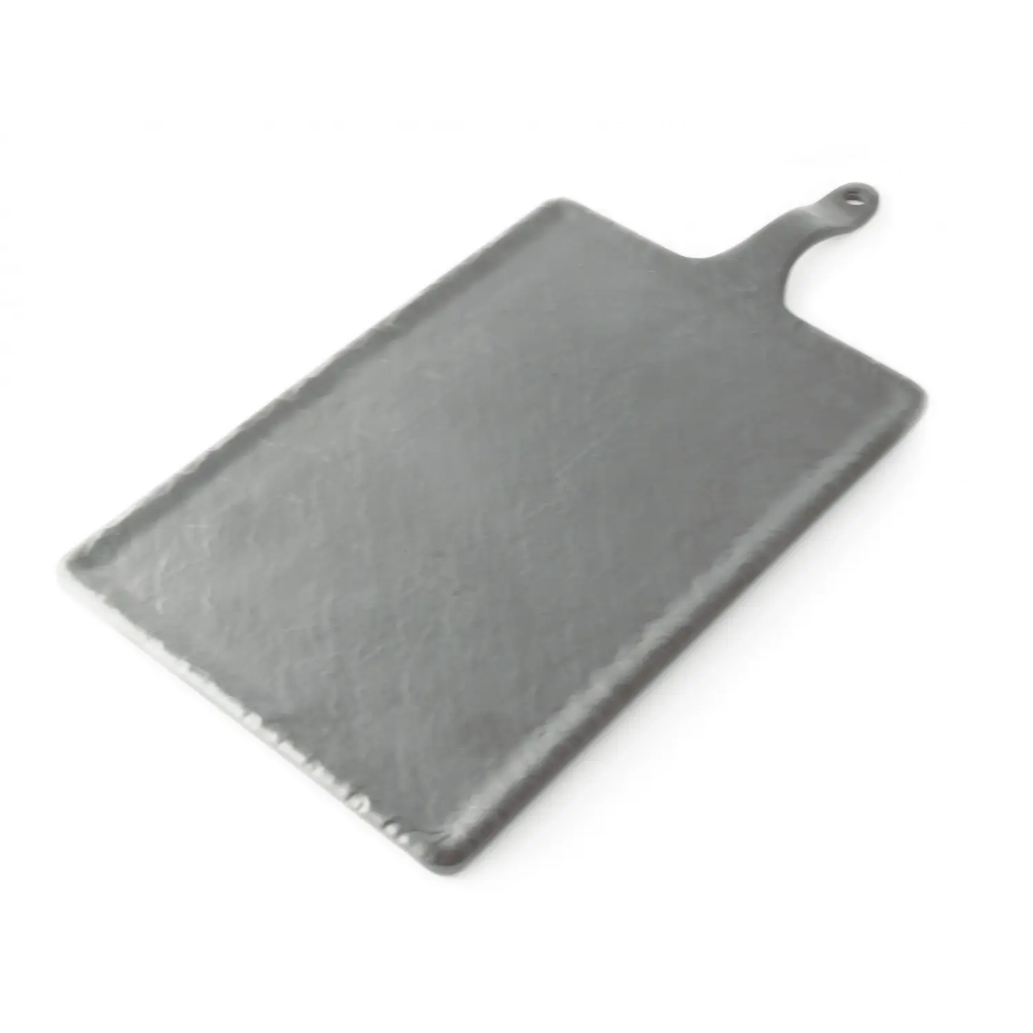 Tabla rectangular grande 33 x 22 cm + 12 cm asa Gris espacial (Pack de 6 unidades)