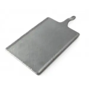 Tabla rectangular grande 33 x 22 cm + 12 cm asa Gris espacial (Pack de 6 unidades)