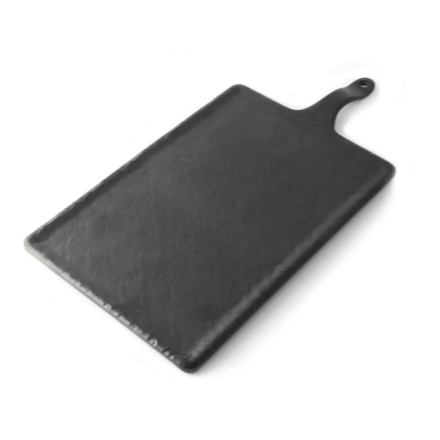 Tabla rectangular grande 33 x 22 cm + 12 cm asa Negro mate (Pack de 6 unidades)