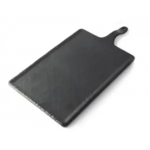 Tabla rectangular grande 33 x 22 cm + 12 cm asa Negro mate (Pack de 6 unidades)