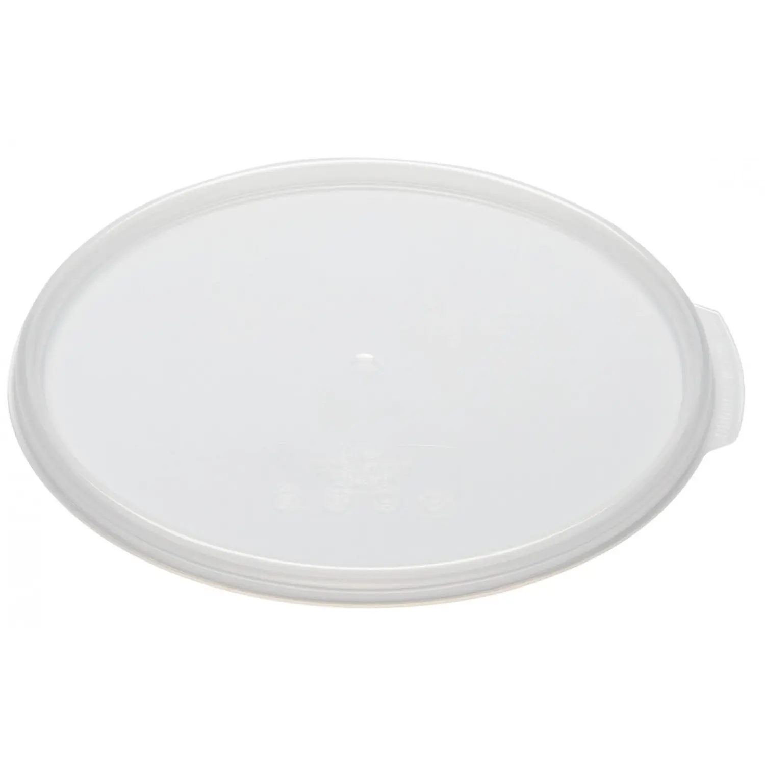 TAPA con junta para recipientes redondos (no incluido) 11,4 l., 17,2 l. y 20,8 l. 37,8 x 37,8 cm Polipropileno translúcido