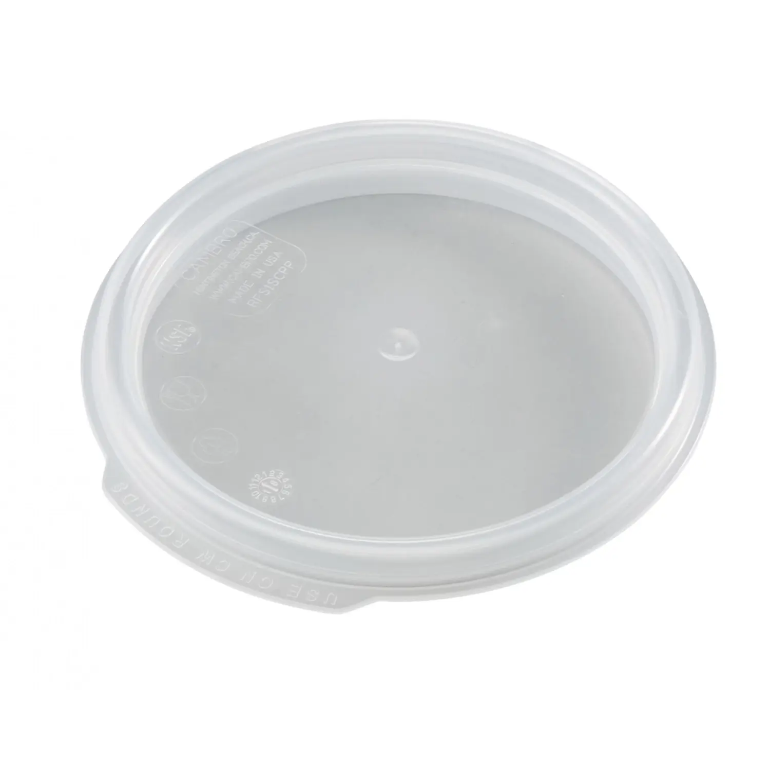TAPA con junta para recipiente redondo (no incluido) de 0,9 l. 15,4 x 15,4 cm (3 unids)