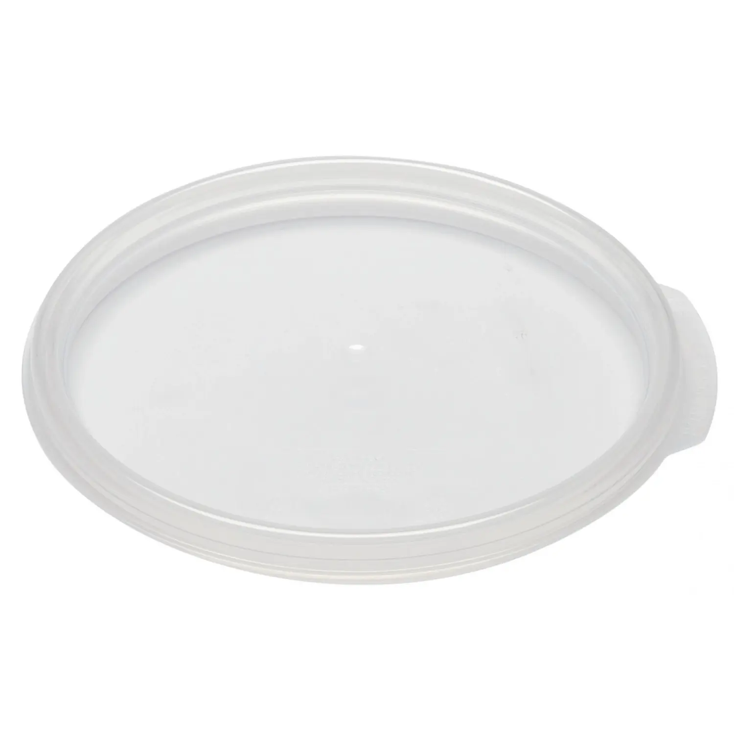 TAPA con junta para recipientes redondos (no incluido) de 1,9 l. y 3,8 l. 20,8 x 20,8 cm Polipropileno Blanco translúcido