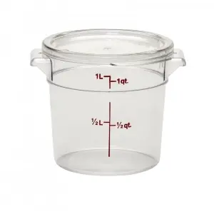 RECIPIENTE REDONDO 900 ml 15,4 x 15,4 cm Transparente (Tapa no incluida)