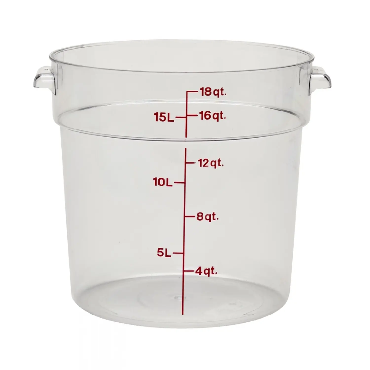 RECIPIENTE REDONDO 17,2 L 37,8 x 37,8 cm Transparente (Tapa no incluida)