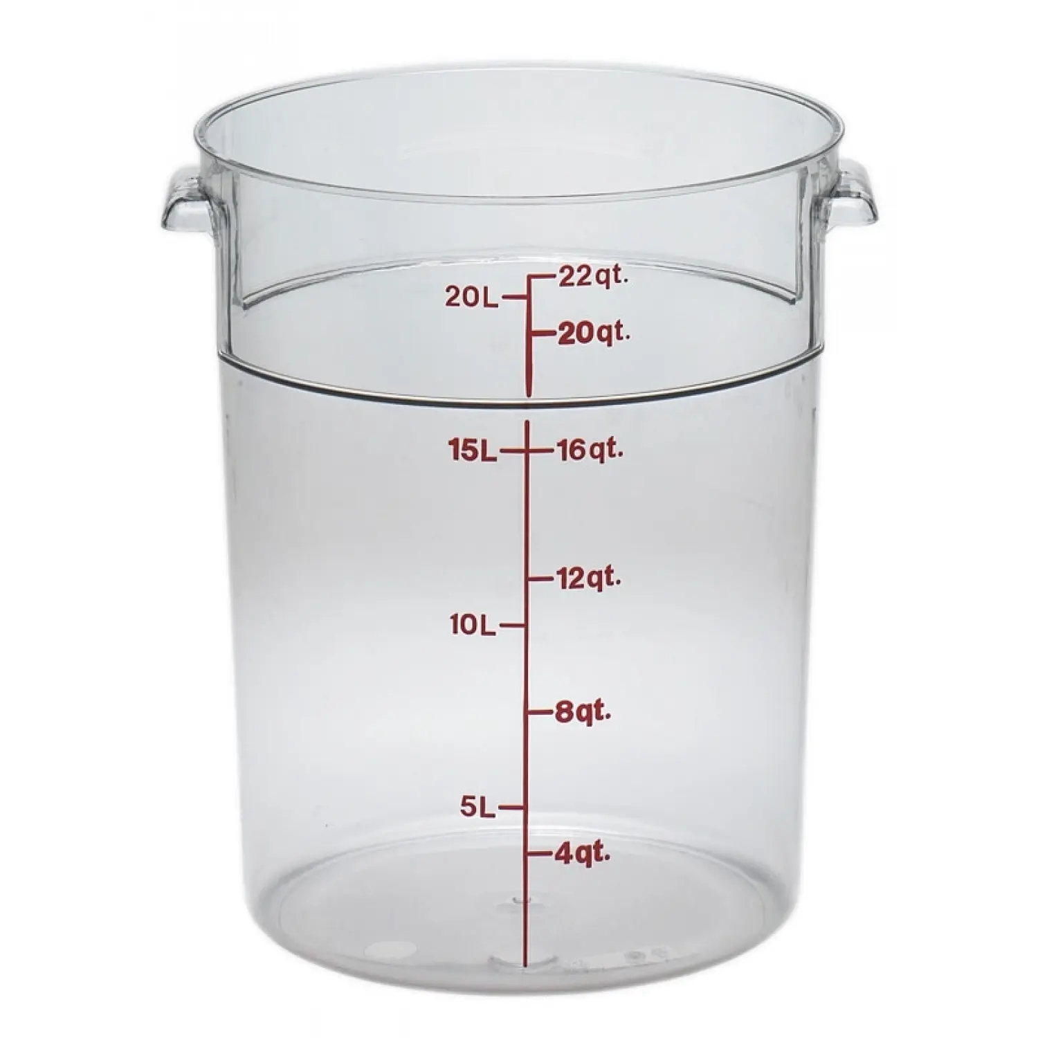 RECIPIENTE REDONDO 20,8 L 37,8 x 37,8 cm Transparente (Tapa no incluida)