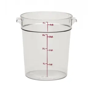 RECIPIENTE REDONDO 3,8 l 20,8 x 20,8 cm Transparente (Tapa no incluida)