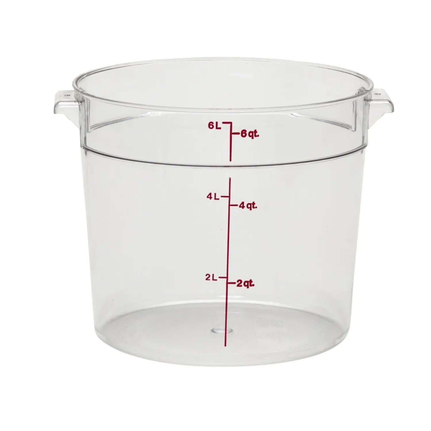 RECIPIENTE REDONDO 5,7 L 25,2 x 25,2 cm Transparente (Tapa no incluida)