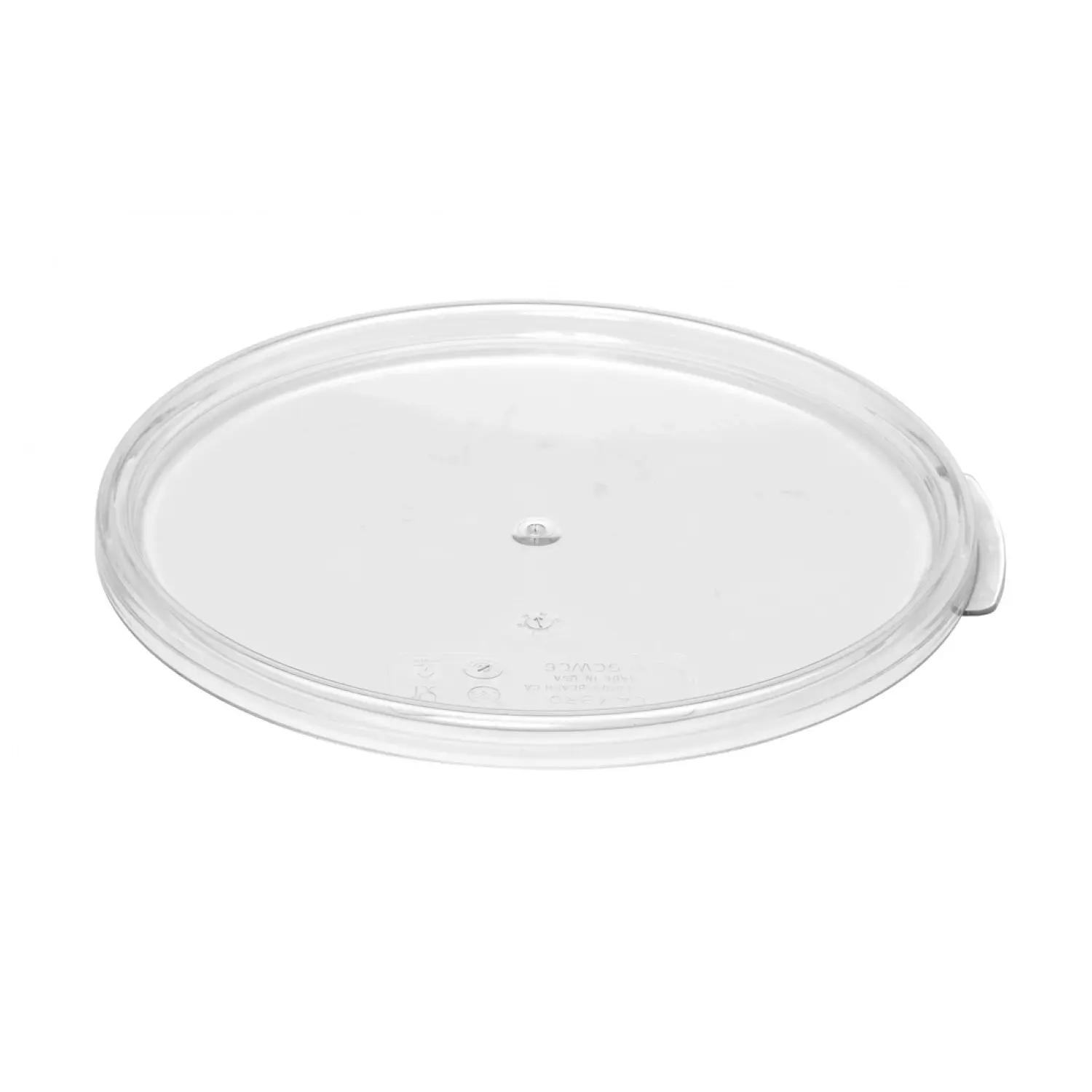 TAPA para recipiente redondo (no incluido) de 5,7 l. y 7,6 l. 25,2 x 25,2 cm Policarbonato Transparente