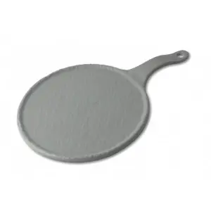 Tabla redonda pequeña 20 cm Ø + 10 cm asa Gris espacial (Pack de 6 unidades)