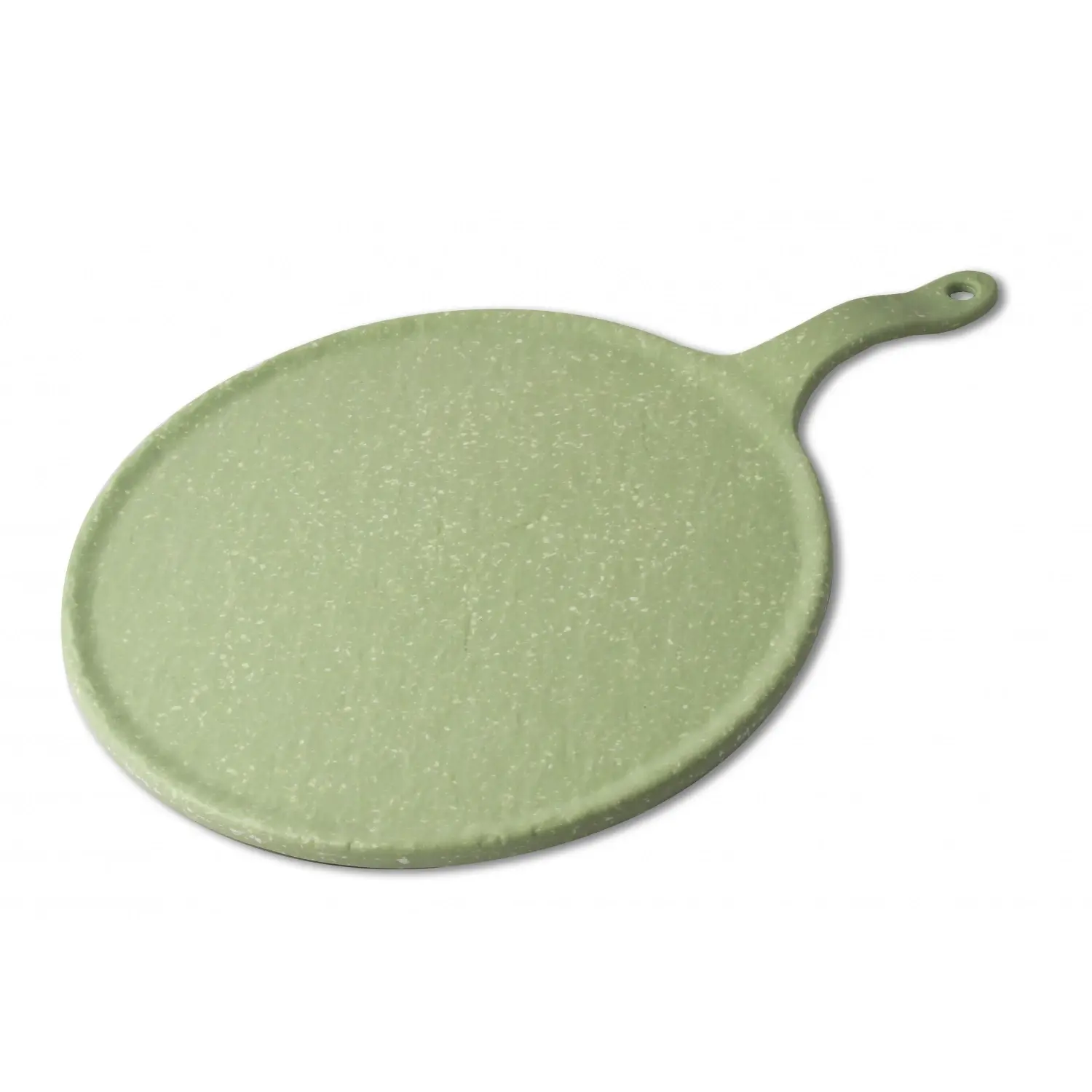 Tabla redonda grande 27 cm Ø + 10 cm asa Verde aguacate (Pack de 6 unidades)