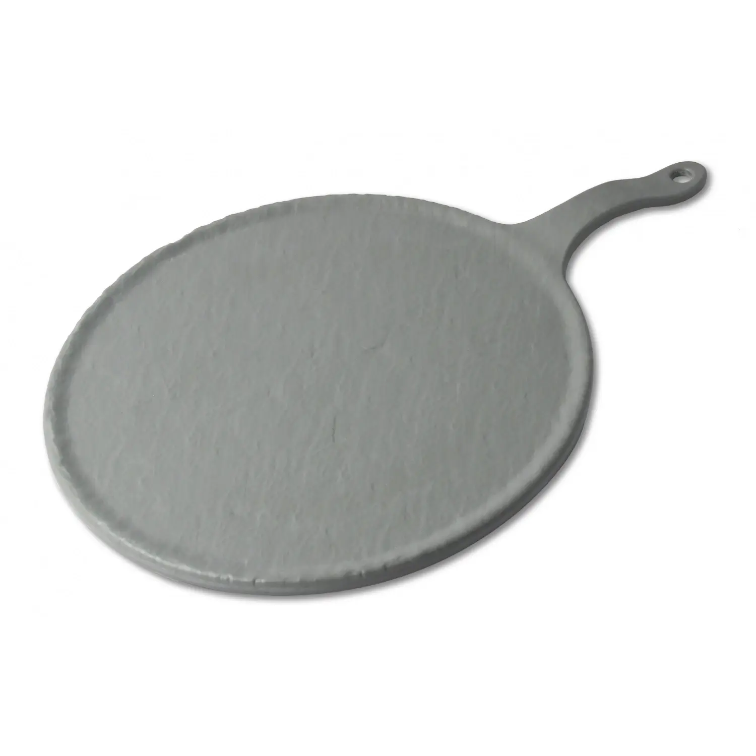 Tabla redonda grande 27 cm Ø + 10 cm asa Gris espacial (Pack de 6 unidades)