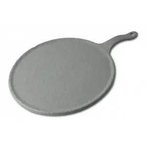 Tabla redonda grande 27 cm Ø + 10 cm asa Gris espacial (Pack de 6 unidades)
