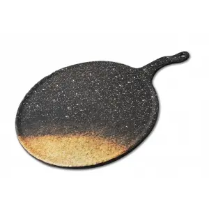 Tabla redonda grande 27 cm Ø + 10 cm asa Lava (Pack de 6 unidades)