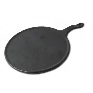Tabla redonda grande 27 cm Ø + 10 cm asa Negro mate (Pack de 6 unidades)