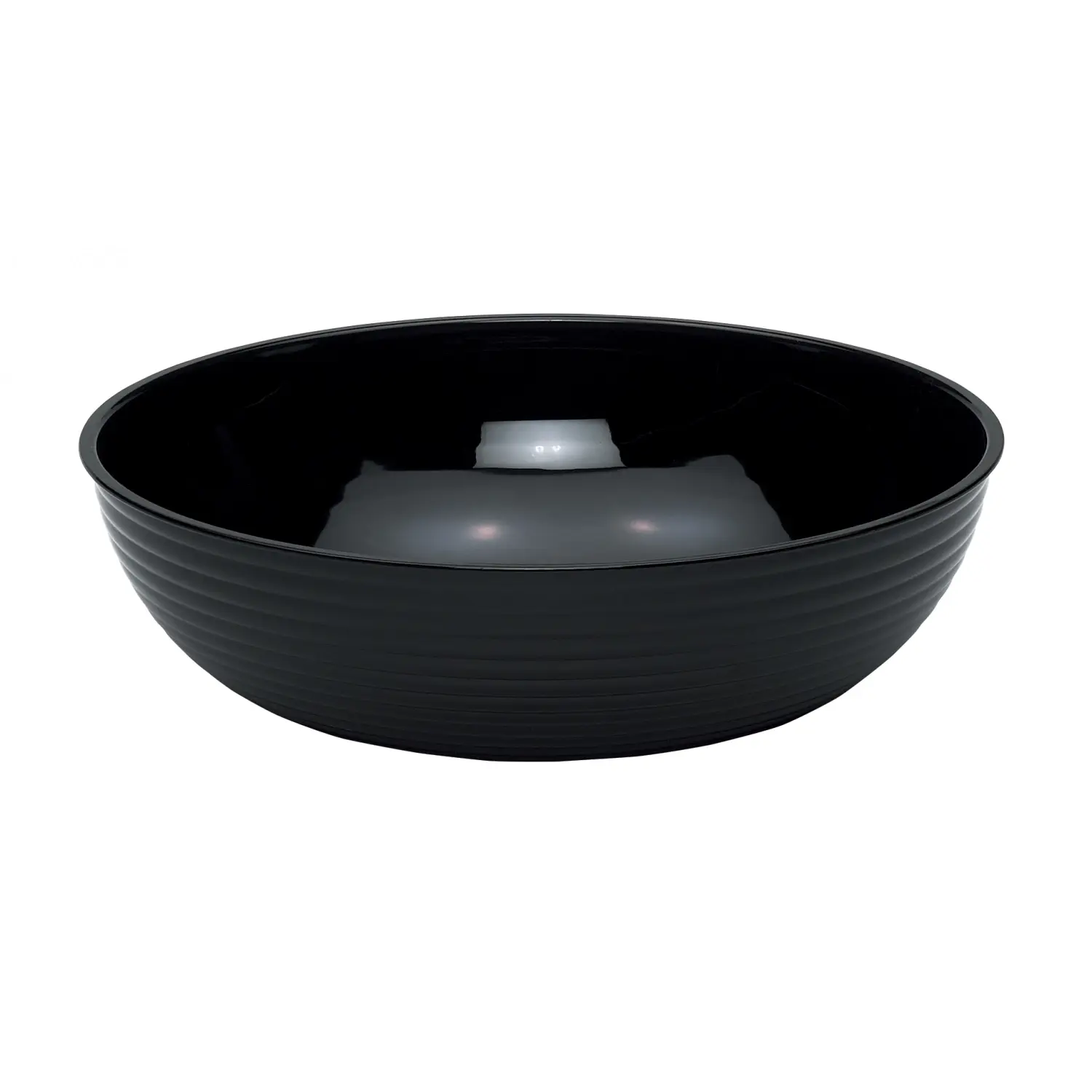 ENSALADERA redonda 19,1 L 45,7 x 45,7 cm Negro