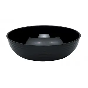 ENSALADERA redonda 19,1 L 45,7 x 45,7 cm Negro