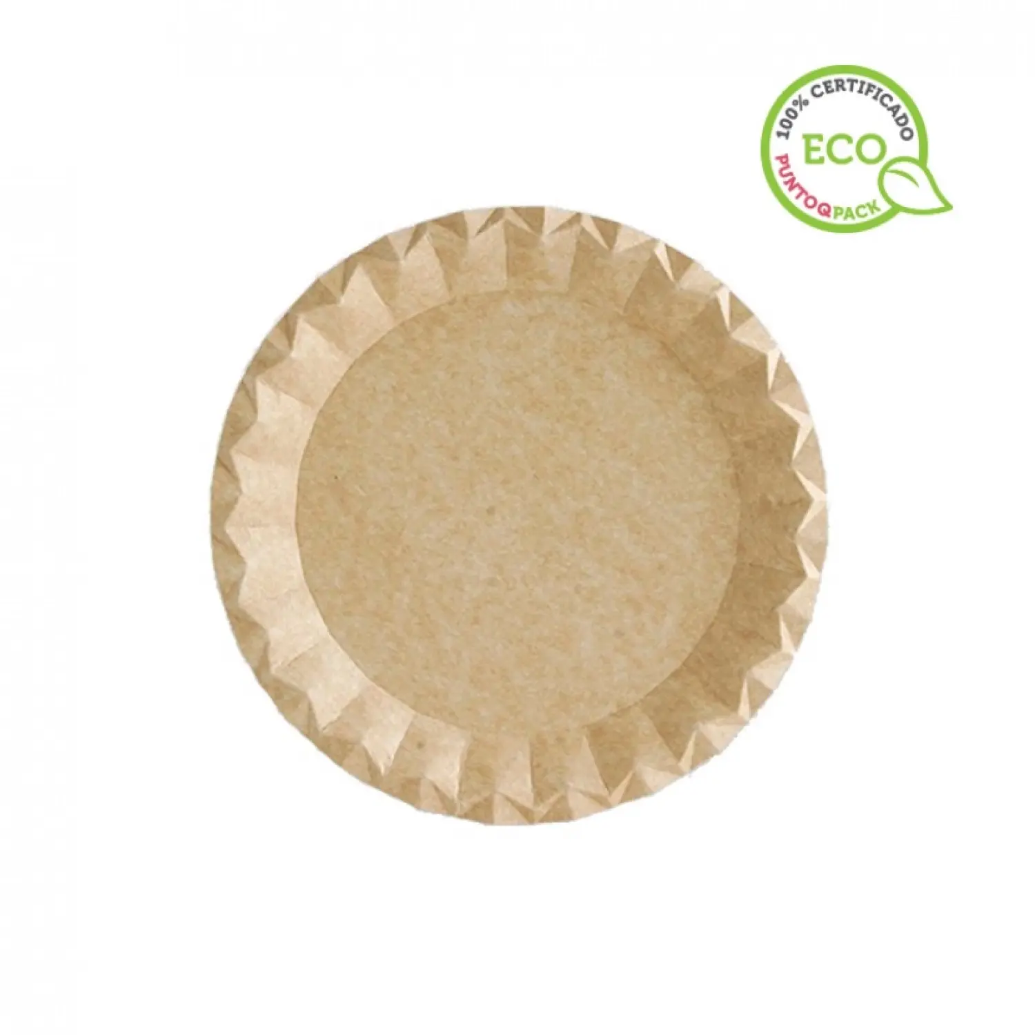 700 unidades. Pratos de papelão kraft da linha Bali (18Ø) | Ref: SR2681