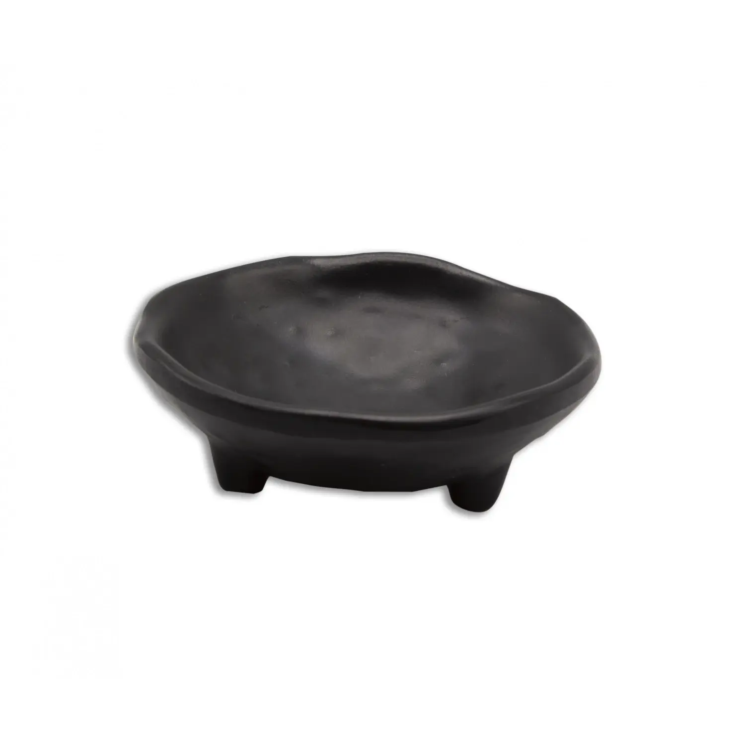 Cuenco mini redondo con apoyo 9 cm de Ø x 3 cm de alto Negro mate (Pack de 36 unidades)