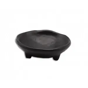 Cuenco mini redondo con apoyo 9 cm de Ø x 3 cm de alto Negro mate (Pack de 36 unidades)