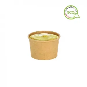 50 Uds. Tarrina para salsas cartón ECO kraft (60ml) | Ref: SYC011