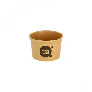 Containers for sauces made of ECO kraft cardboard with a capacity of 60ml (2oz).