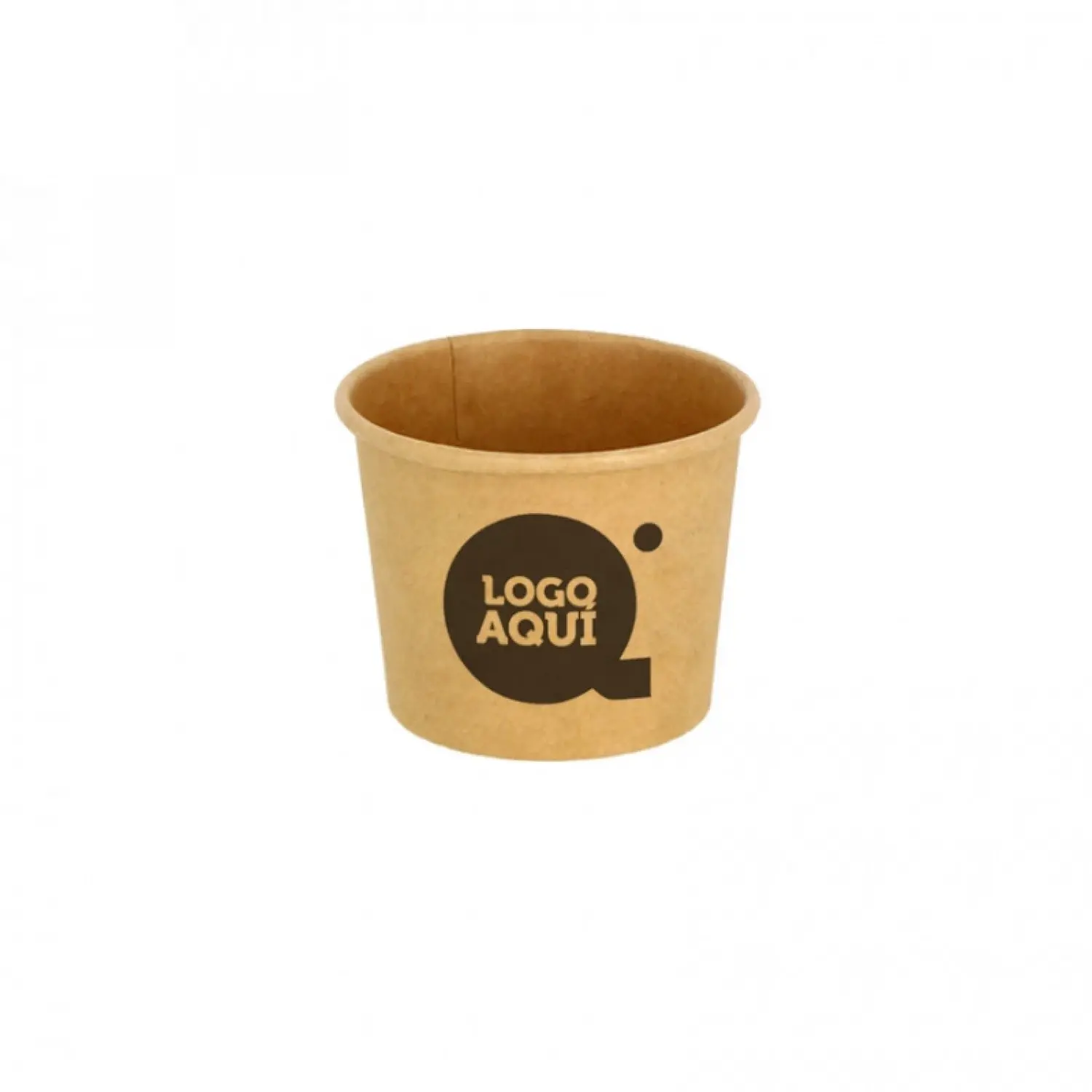 Containers for sauces made of ECO kraft cardboard with a capacity of 90ml (3oz).