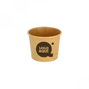 Containers for sauces made of ECO kraft cardboard with a capacity of 90ml (3oz).