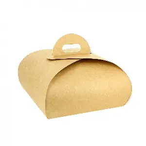 25 Uds. Caja de tarta kraft mediana formato mariposa (28x28x15 cm) | Ref: TAR002