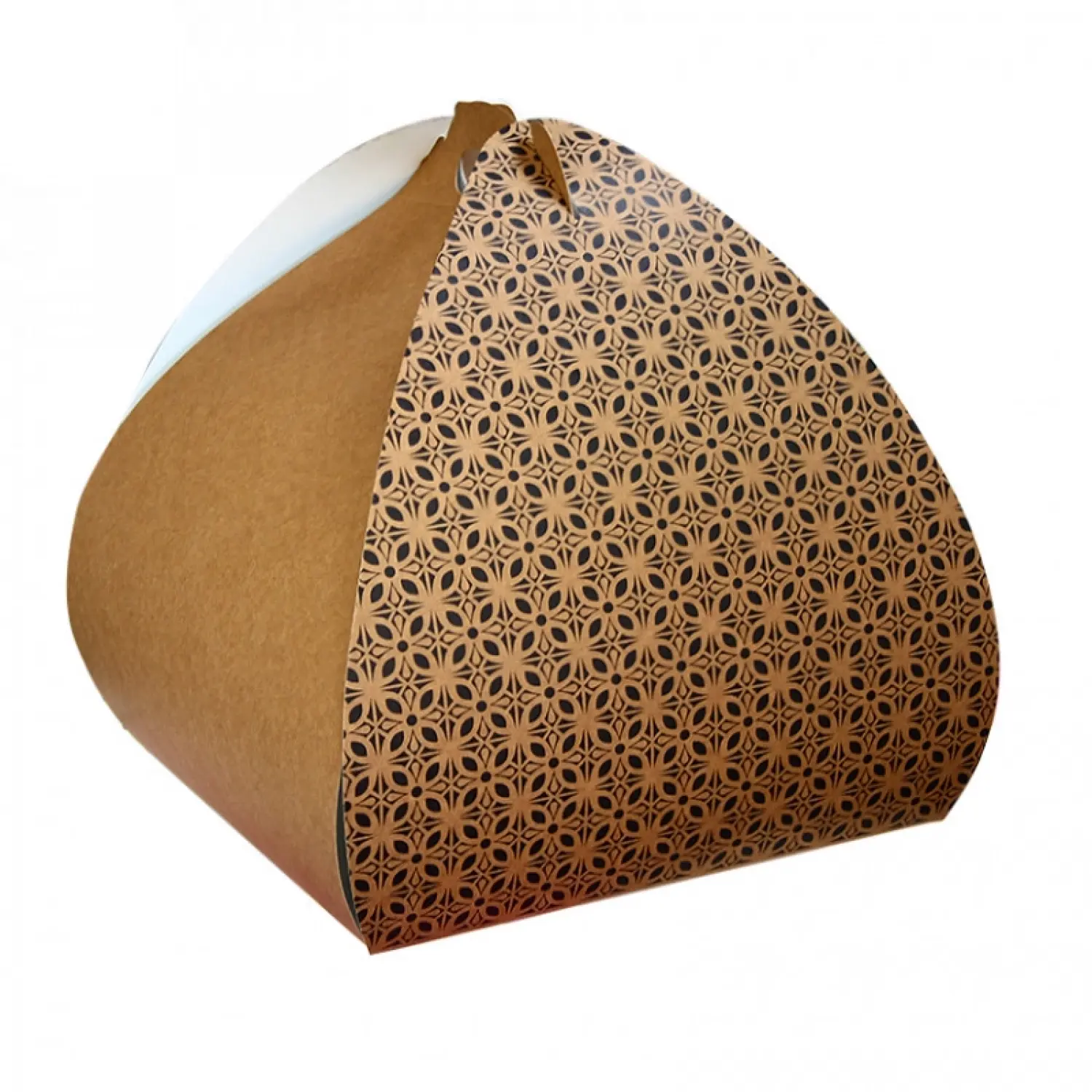25 unidades. Caixa de papelão kraft para bolo e mona alta (28x28x32 cm) | Ref: TAR005