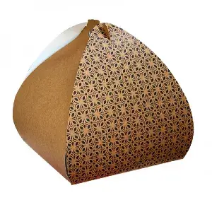 25 Uds. Caja kraft para tarta y mona alta (28x28x32 cm) | Ref: TAR005