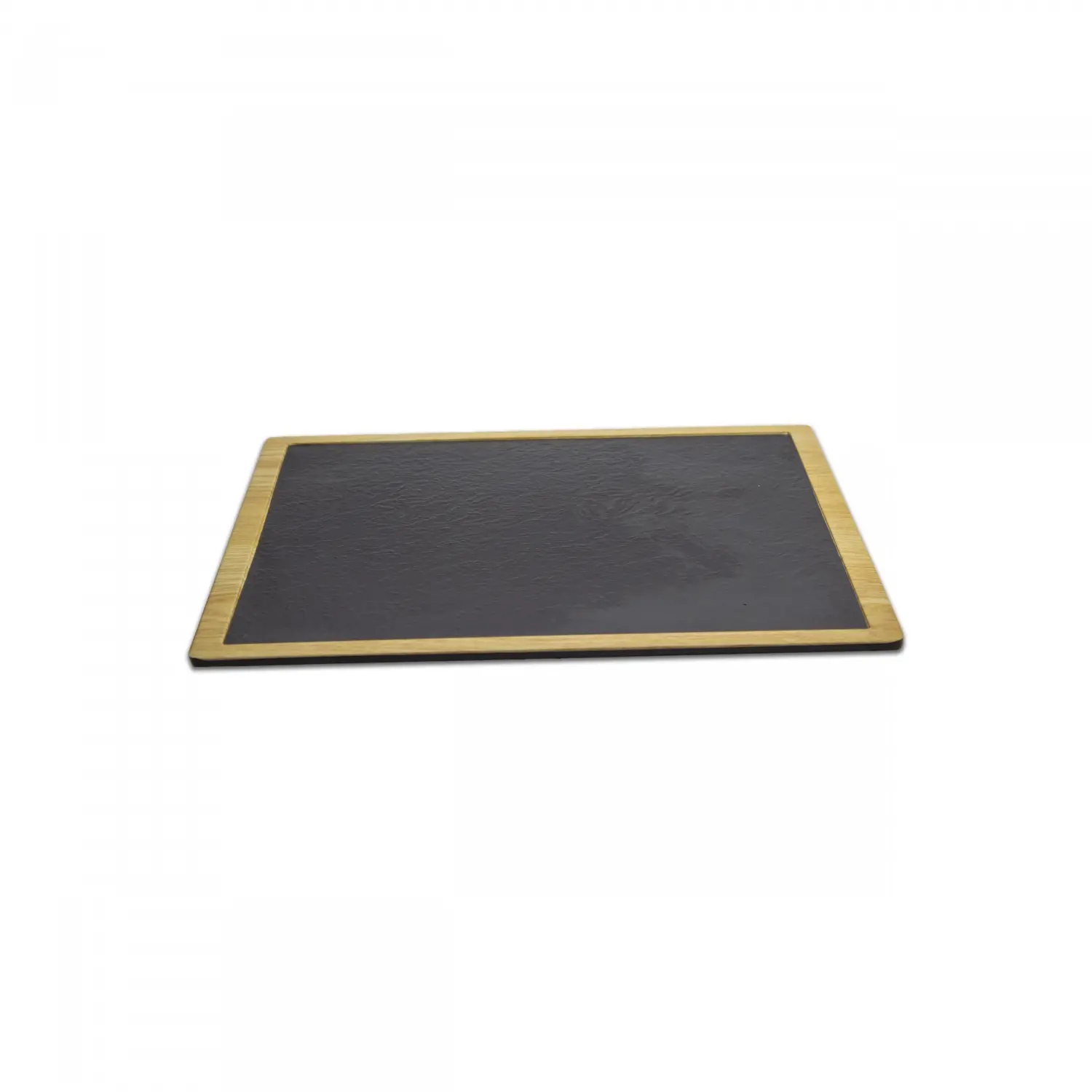 Base cuadrada 25x25 cm Madera/Negro (Pack de 6 unidades)
