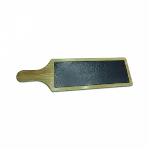 Pala rectangular de presentacion 1 comp. 45x13 cm Madera/Negro (Pack de 6 unidades)