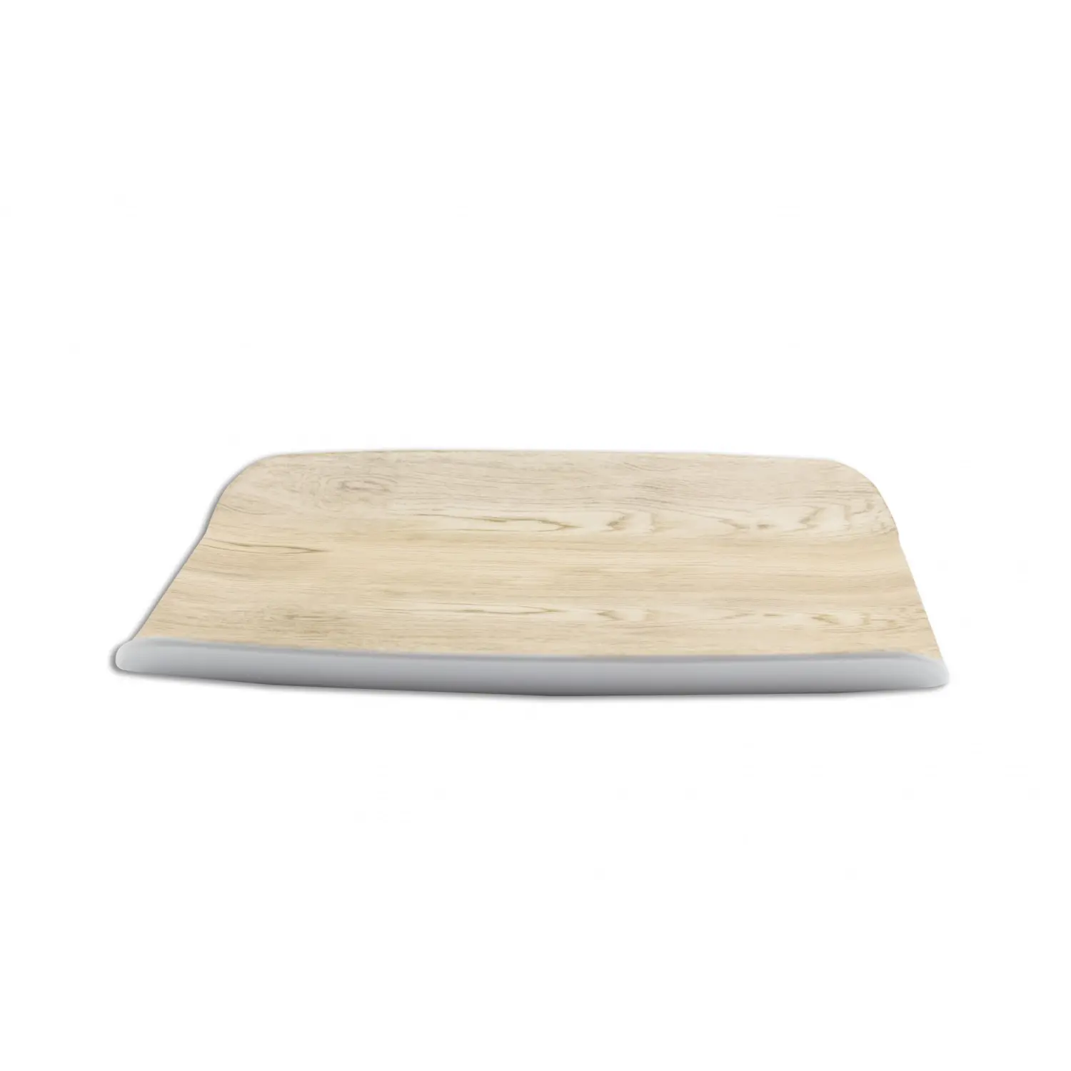 Bandeja rectangular GN 1/2 con bordes elevados 32 x 25 x 4 cm Madera/Blanco (Pack de 6 unidades)