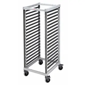 CARRO DE DISTRIBUCIÓN PARA CUBETAS GASTRONORM (GN 2/1) 83,5 x 64,5 x 170,7 cm Gris