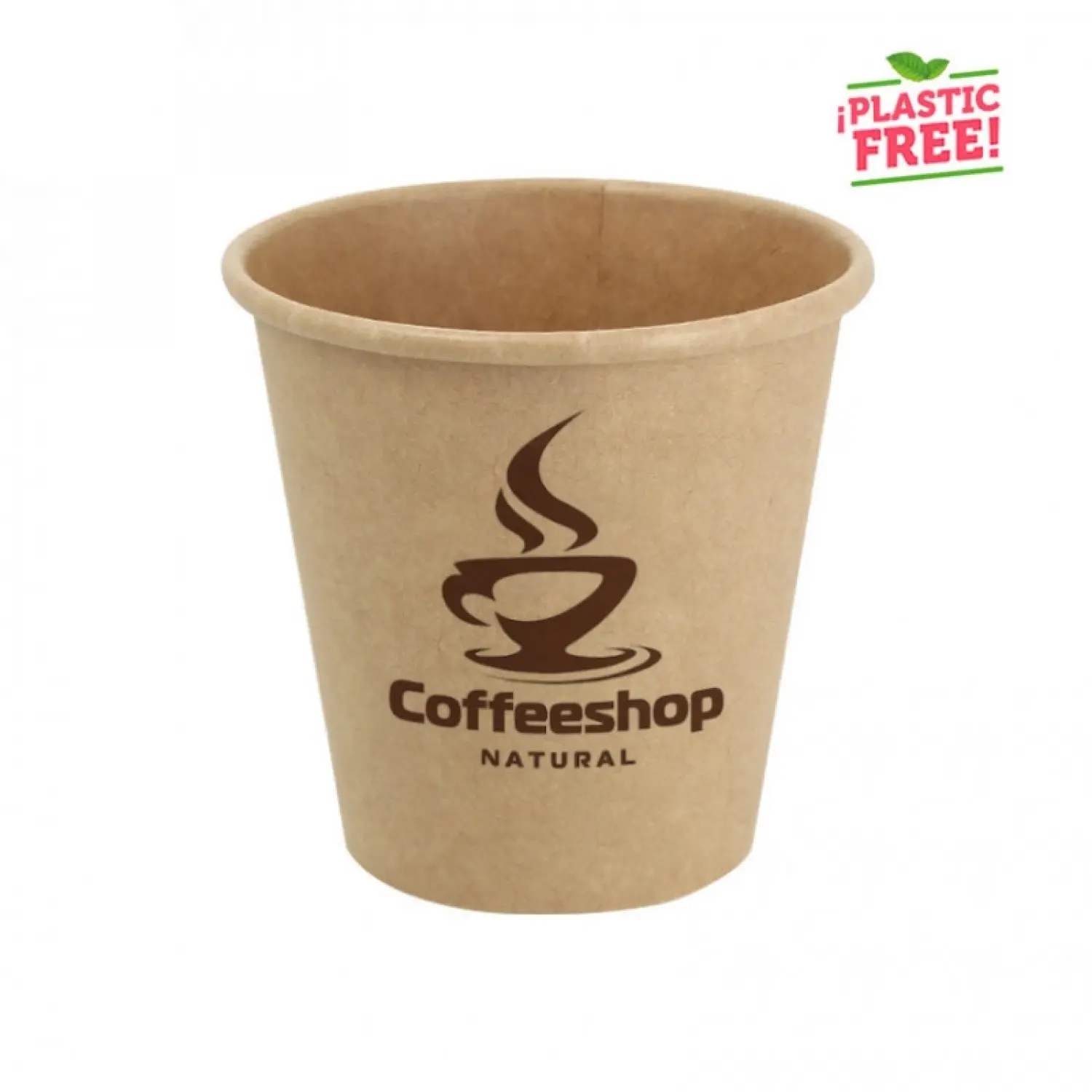 Vasos kraft para café plastic free personalizado 1 tinta : Dimensiones - L|11cm|360ml|9Ø