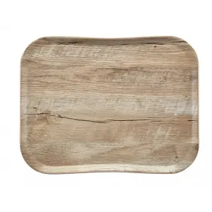 BANDEJA CENTURY Texturizada símil madera 35,5 x 45,7 cm
