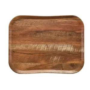 BANDEJA CENTURY Texturizada símil madera 35,5 x 45,7 cm (6 unids)