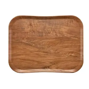 BANDEJA CENTURY Texturizada símil madera 35,5 x 45,7 cm (6 unids)